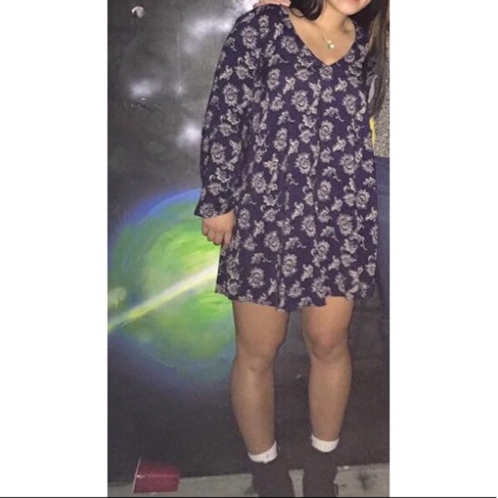 Long sleeve boho dress